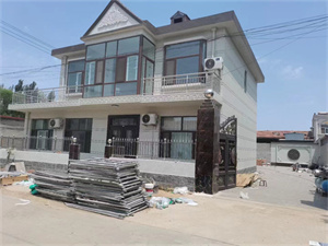 北京房山自建房外墻水包砂仿石漆案例